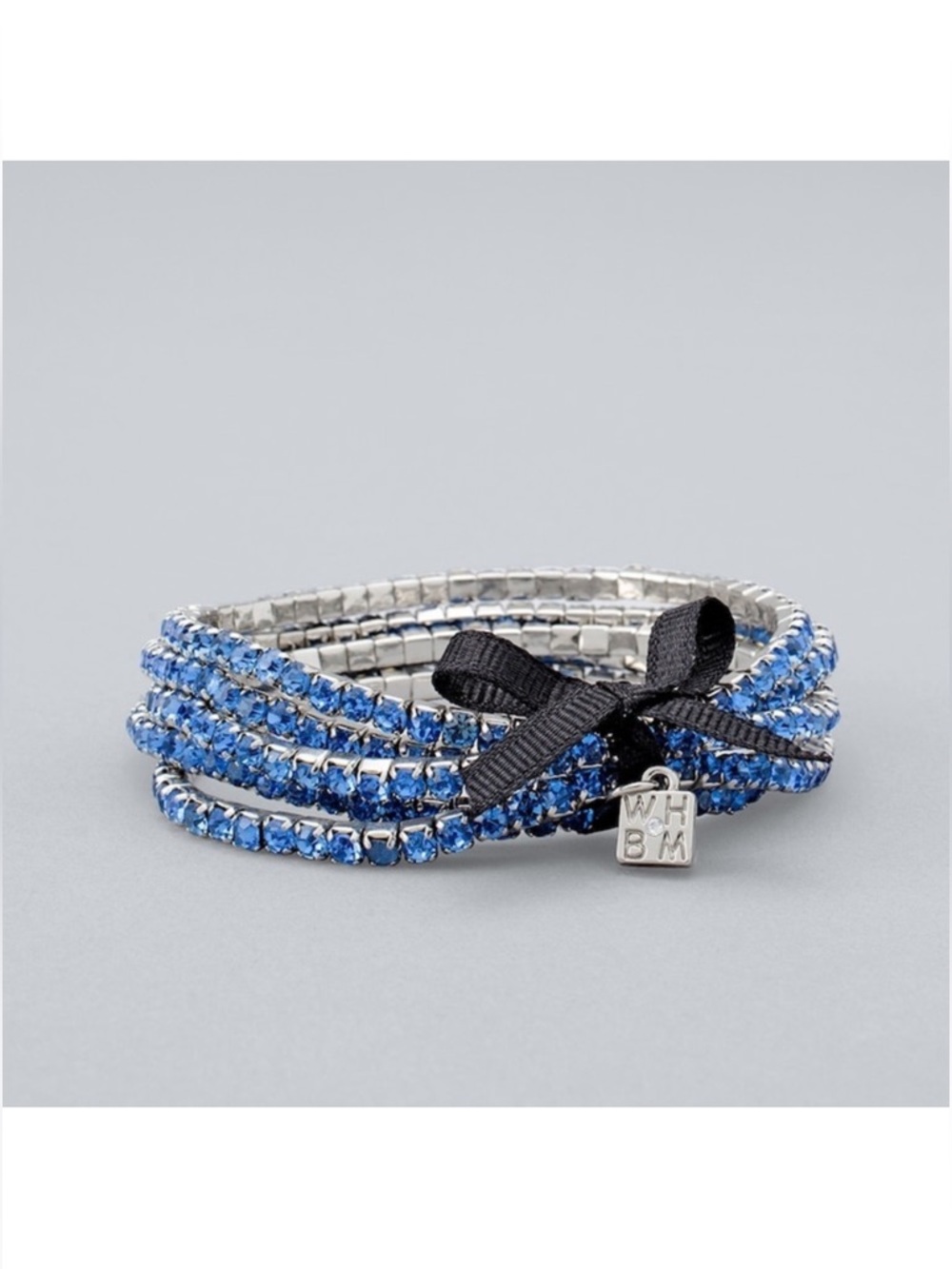 White House Black Market Rhinestone Stretch Bracelets Set of 5